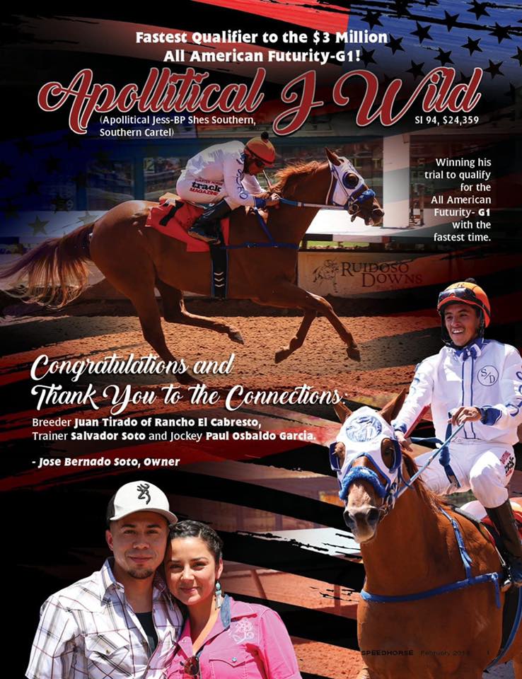 All American Futurity Fastest Qualifier WINS on FINISH FIRST